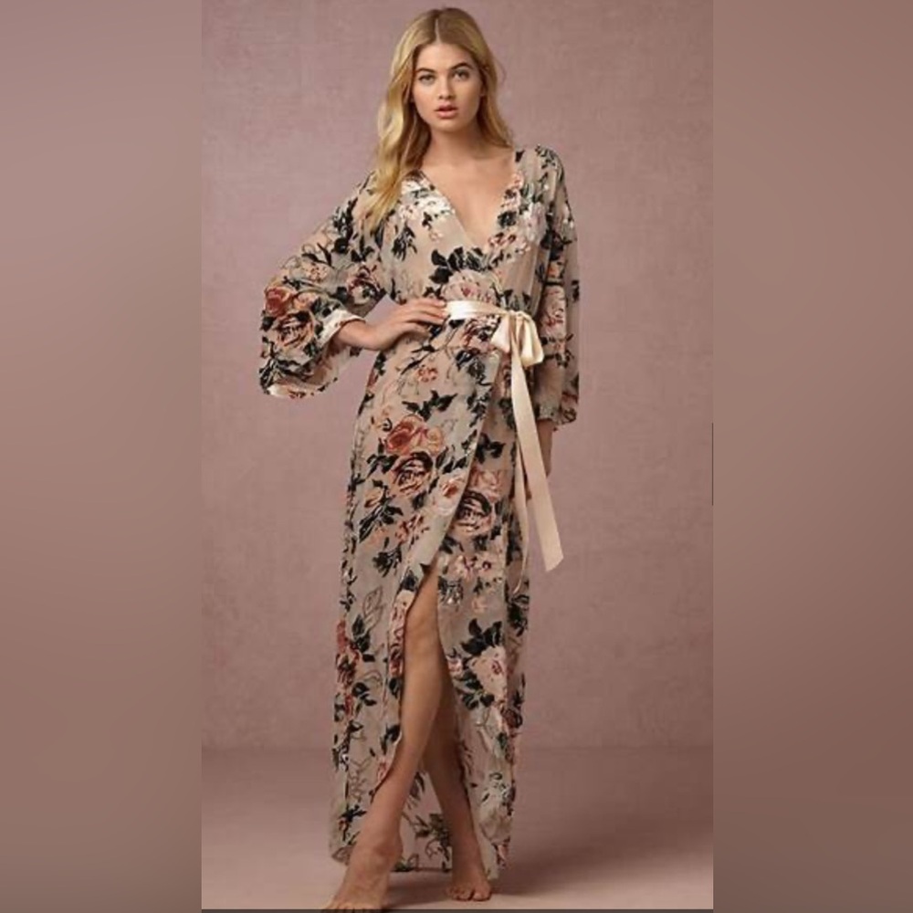BHLDN by Anthropologie Laurie Velvet Robe XS NWT